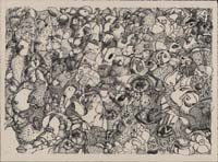 MEDITATION 21.2, Ink on BFK, 11in by 15in